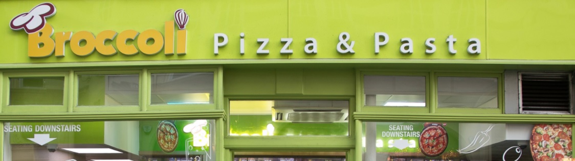 broccoli pizza pasta franchise storefront