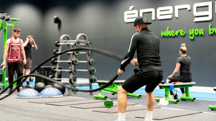 energie fitness franchise citywest gym battle ropes