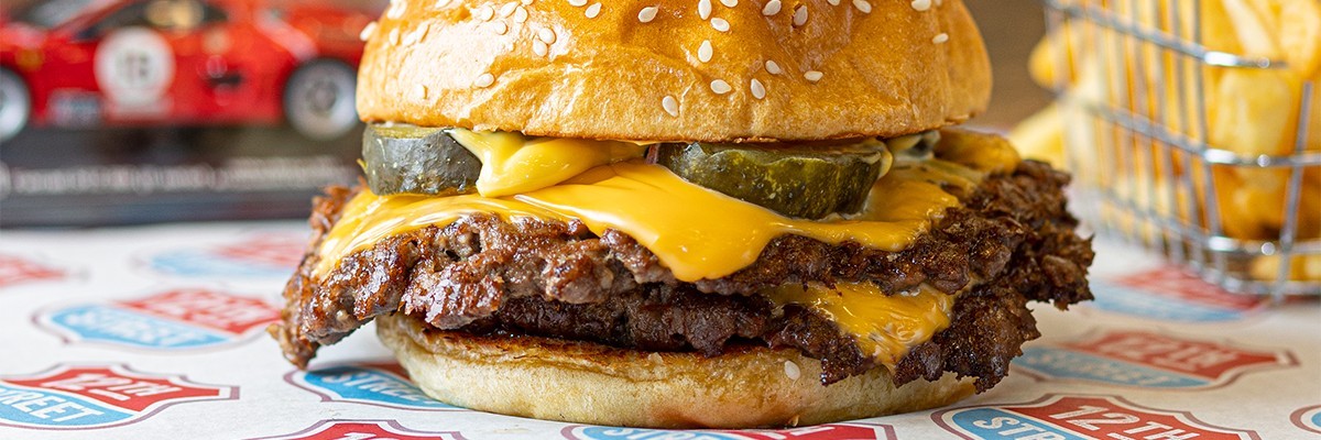 12th street burgers franchise double cheese burger