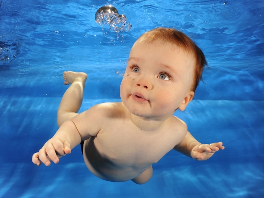Water Babies Franchise baby under water